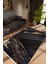 Salon Halısı Modern Metalik Altın Gold Gri Kaydırmaz Kesme Yıkanabilir Ince Halı Tüysüz Kilim 1