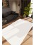 Salon Halısı Modern Eskitme Ekru Gri Kaydırmaz Kesme Yıkanabilir Ince Halı Tüysüz Kilim 1