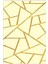 Salon Halısı Modern Geometrik Altın Krem Gold Kaydırmaz Kesme Yıkanabilir Ince Halı Tüysüz Kilim 2