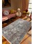 Salon Halısı Klasik Eskitme Gri Mavi Kaydırmaz Kesme Yıkanabilir Ince Halı Tüysüz Kilim 1