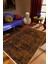 Salon Halısı Klasik Eskitme Kahverengi Kaydırmaz Kesme Yıkanabilir Ince Halı Tüysüz Kilim 1