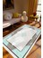 Salon Halısı Klasik Gri Krem Kaydırmaz Kesme Yıkanabilir Ince Halı Tüysüz Kilim 1
