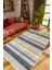 Salon Halısı Modern Eskitme Gri Gold Siyah Kaydırmaz Kesme Yıkanabilir Ince Halı Tüysüz Kilim 1