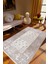 Salon Halısı Klasik Gri Kaydırmaz Kesme Yıkanabilir Ince Halı Tüysüz Kilim 1