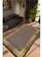 Salon Halısı Doku Eskitme Metalik Kahverengi Gri Altın Kaydırmaz Yıkanabilir Ince Halı Tüysüz Kilim 1