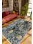 Salon Halısı Figürlü Çiçekli Gri Kaydırmaz Kesme Yıkanabilir Ince Halı Tüysüz Kilim 1