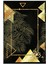Salon Halısı Modern Geometrik Altın Siyah Gold Kaydırmaz Kesme Yıkanabilir Ince Halı Tüysüz Kilim 2