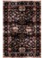 Salon Halısı Otantik Eskitme Siyah Kaydırmaz Kesme Yıkanabilir Ince Halı Tüysüz Kilim 2