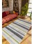 Salon Halısı Modern Eskitme Gri Siyah Yeşil Kaydırmaz Kesme Yıkanabilir Ince Halı Tüysüz Kilim 1