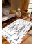 Salon Halısı Eskitme Modern Mermer Gri Beyaz Kaydırmaz Yıkanabilir Ince Halı Tüysüz Kilim 1