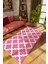 Modern Pembe Dijital Baskı Halı Kaydırmaz Ince Yıkanabilir 1