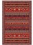 Salon Halısı Kilim Desenli Otantik Eskitme Bordo Kaydırmaz Kesme Yıkanabilir Ince Halı Tüysüz Kilim 2