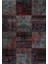 Modern Patchwork Siyah Dijital Baskı Halı Kaydırmaz Ince Yıkanabilir 2