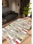 Salon Halısı Modern Geometrik Gri Yeşil Kırmızı Sarı Kaydırmaz Yıkanabilir Ince Halı Tüysüz Kilim 1