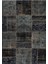 Modern Patchwork Gri Dijital Baskı Halı Kaydırmaz Ince Yıkanabilir 2