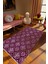 Klasik Mor Dijital Baskı Halı Kaydırmaz Ince Yıkanabilir 1