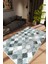 Salon Halısı Modern Geometrik Gümüş Gri Antrasit Kaydırmaz Kesme Yıkanabilir Ince Halı Tüysüz Kilim 1