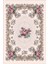 Salon Halısı Figürlü Çiçekli Gül Desenli Pembe Kaydırmaz Kesme Yıkanabilir Ince Halı Tüysüz Kilim 2