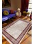 Salon Halısı Klasik Bordo Gri Kahverengi Kaydırmaz Kesme Yıkanabilir Ince Halı Tüysüz Kilim 1