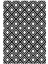 Salon Halısı Modern Geometrik Siyah Beyaz Kaydırmaz Kesme Yıkanabilir Ince Halı Tüysüz Kilim 2