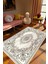 Salon Halısı Figürlü Çiçekli Kilim Motifli Gri Kaydırmaz Kesme Yıkanabilir Ince Halı Tüysüz Kilim 1