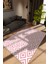 Modern Pembe Dijital Baskı Halı Kaydırmaz Ince Yıkanabilir 1