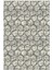 Salon Halısı Modern Geometrik Siyah Gri Kaydırmaz Kesme Yıkanabilir Ince Halı Tüysüz Kilim 2