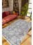 Salon Halısı Otantik Eskitme Gri Kaydırmaz Kesme Yıkanabilir Ince Halı Tüysüz Kilim 1