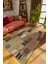 Modern Patchwork Kahverengi Dijital Baskı Halı Kaydırmaz Ince Yıkanabilir 1