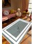 Salon Halısı Eskitme Modern Çerçeve Mermer Gri Krem Kaydırmaz Yıkanabilir Ince Halı Tüysüz Kilim 1