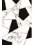 Modern Geometrik Siyah Dijital Baskı Halı Kaydırmaz Ince Yıkanabilir 2