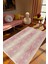 Salon Halısı Klasik Bordo Ekru Kahverengi Kaydırmaz Kesme Yıkanabilir Ince Halı Tüysüz Kilim 1