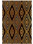 Salon Halısı Modern Metalik Kahverengi Siyah Gold Kaydırmaz Yıkanabilir Ince Halı Tüysüz Kilim 2