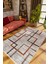 Salon Halısı Modern Geometrik Kahverengi Kaydırmaz Kesme Yıkanabilir Ince Halı Tüysüz Kilim 1