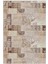 Salon Halısı Modern Patchwork Bej Kahverengi Krem Kaydırmaz Kesme Yıkanabilir Ince Halı Tüysüz Kilim 2