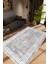 Salon Halısı Modern Çizgili Gri Kaydırmaz Kesme Yıkanabilir Ince Halı Tüysüz Kilim 1