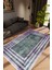 Salon Halısı Modern Çizgili Mor Gri Lila Kaydırmaz Kesme Yıkanabilir Ince Halı Tüysüz Kilim 1