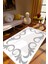 Salon Halısı Eskitme Klasik Gri Beyaz Kaydırmaz Kesme Yıkanabilir Ince Halı Tüysüz Kilim 1
