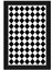 Salon Halısı Modern Geometrik Siyah Beyaz Kaydırmaz Kesme Yıkanabilir Ince Halı Tüysüz Kilim 2