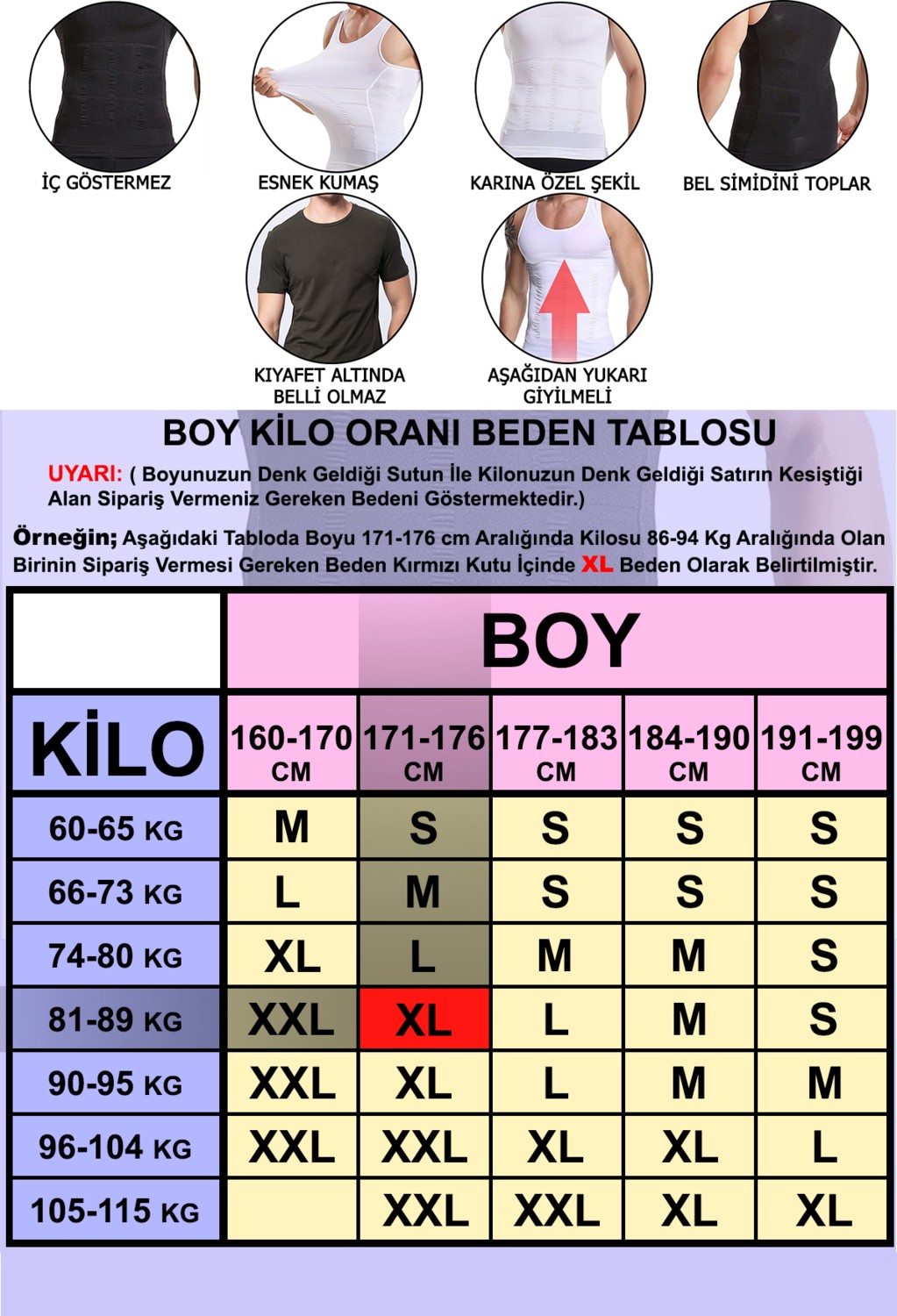 Young&Fit Erkek Korse Atlet Beyaz Bel Korsesi Toparlayıcı 2 Beden Inceltici Korse Atlet görsel 5