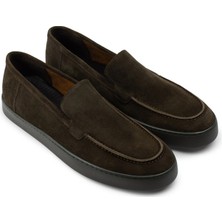 Deery Süet Haki Loafer Erkek Ayakkabı