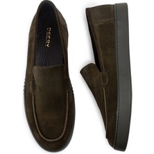 Deery Süet Haki Loafer Erkek Ayakkabı