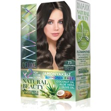 Maxx Deluxe Natural Beauty Amonyaksız Saç Boyası 7.1 Küllü Kumral
