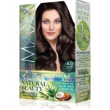 Maxx Deluxe Natural Beauty Amonyaksız Saç Boyası 4.0 Kahve