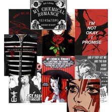Ororabutik My Chemical Romance Punk Rock Poster Duvar Kağıdı Seti