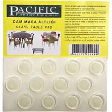 Eym Pacific Cam Masa Altlığı Cam Tutucu Silikon Çap : 18 Mm Şeffaf