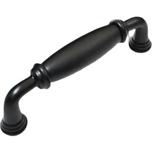 Eym Porselen Mobilya Dolap Kulp Mat Siyah