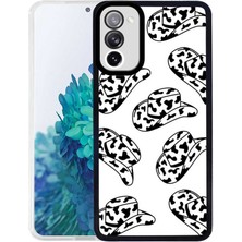 Case 4U Samsung Galaxy S20 FE Uyumlu Kılıf M-Fit Kovboy Şapka Desenli Kapak Hat NO5 Renkli