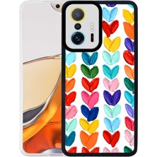 Case 4U Xiaomi Mi 11T 5G Kılıf M-Fit Kalp Desenli Kapak Heart NO6 Renkli