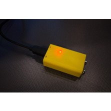 Yzcstore 3D Baskılı 9 V USB Şarj Edilebilir 6F22 Lipo Pil Plastik Aparat
